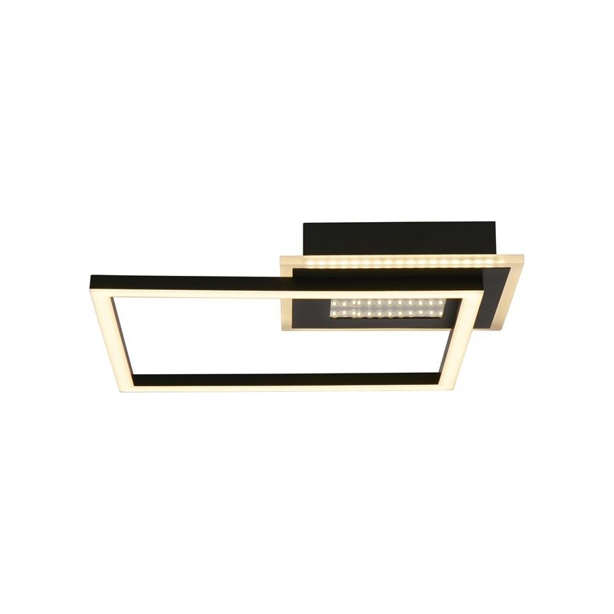 Searchlight - Plafoniera dimmerabile LED QUADRATE LED/24W/230V 36x36 cm nero