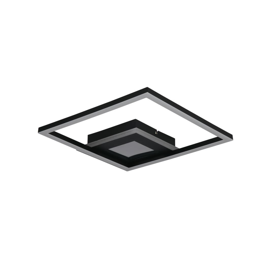Searchlight - Plafoniera dimmerabile LED QUADRATE LED/24W/230V 36x36 cm nero