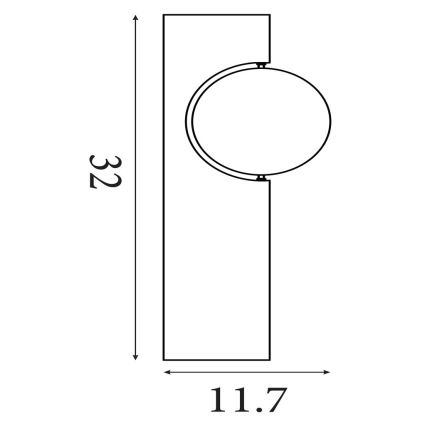 Searchlight - Plafoniera RADIANCE 3xE27/60W/230V Ø 37,5 cm nera