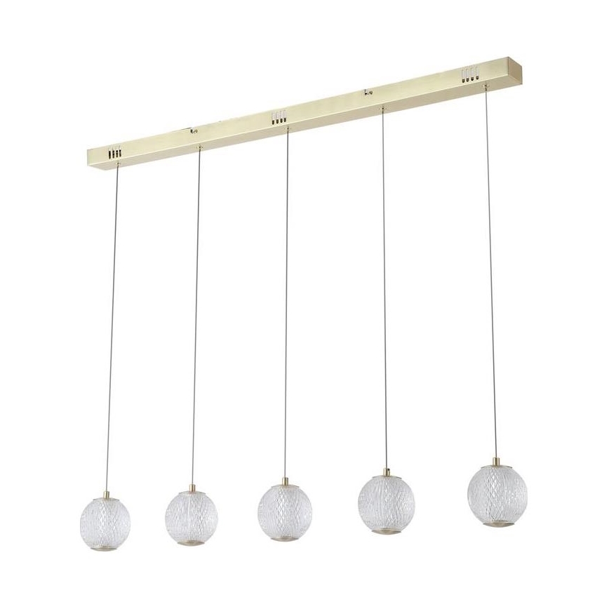 Searchlight - ALLURE Lampada a sospensione con cavo 5xLED/4,2W/230V