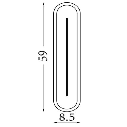 Searchlight - Applique dimmerabile a LED COUPER LED/25W/230V 3000K ottone