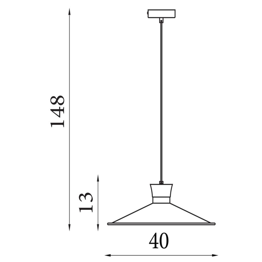 Searchlight - Lampadario a sospensione con cavo BALHAM 1xE27/60W/230V
