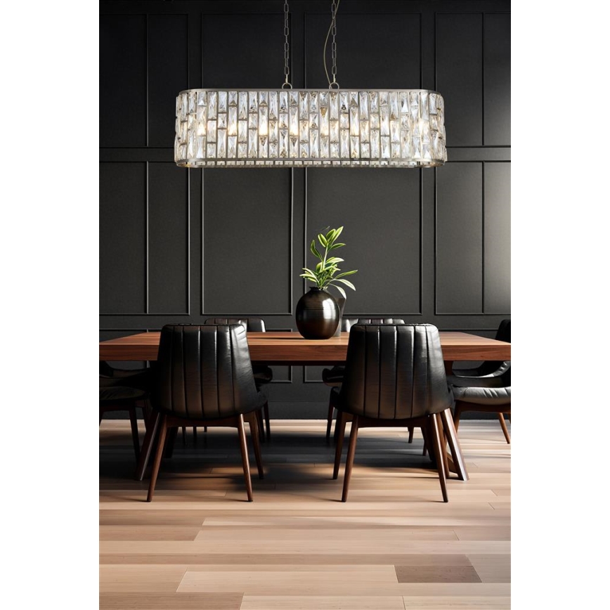 Searchlight - Lampadario a catena BIJOU 8xE14/40W/230V