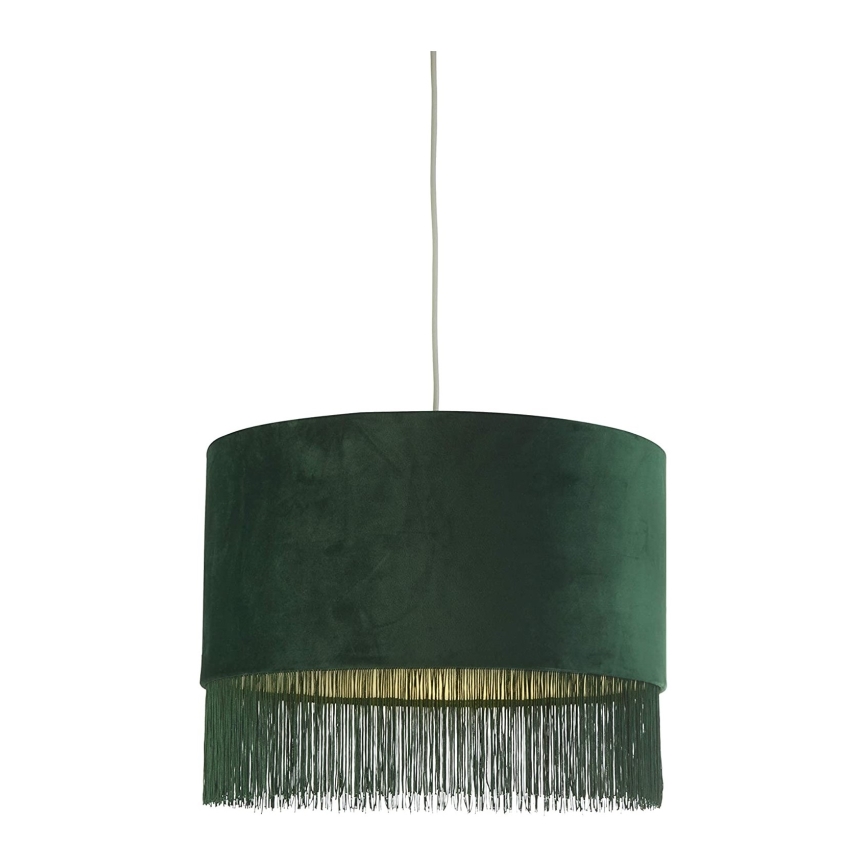 Searchlight - Lampadario su fune PENDA 1xE27/10W/230V verde