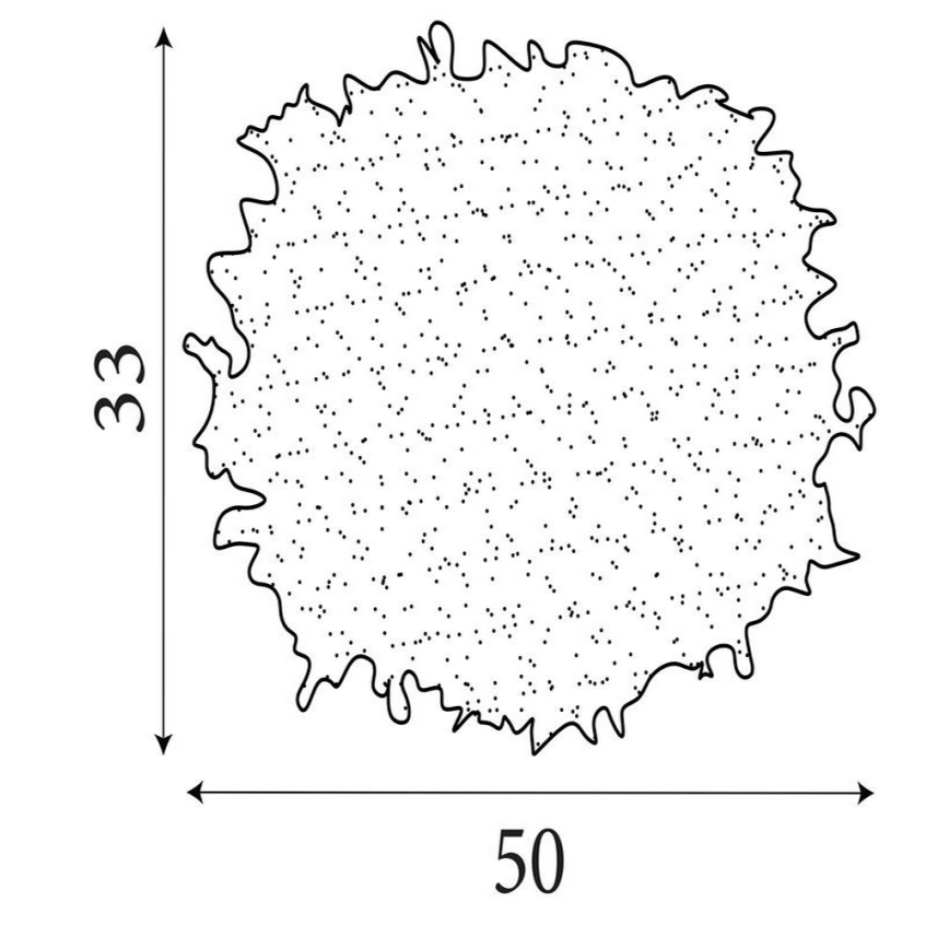 Searchlight - Paralume per lampadario KATE E14/E27 Ø 50 cm rosa