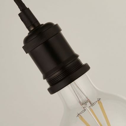 Searchlight - Lampada a sospensione con cavo 1xE27/60W/230V, nera