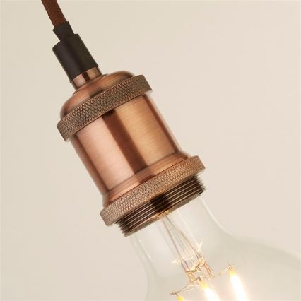 Searchlight - Lampadario a sospensione con cavo di sospensione SOSPENSIONE 1xE27/60W/230V Finitura rame