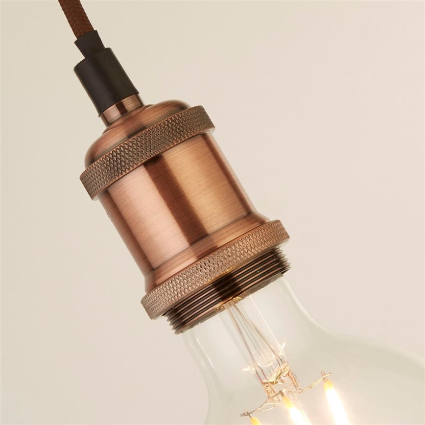 Searchlight - Lampadario a sospensione con cavo di sospensione SOSPENSIONE 1xE27/60W/230V Finitura rame