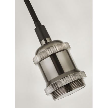 Searchlight - Lampada a sospensione su cavo SUSPENSION 1xE27/60W/230V argento