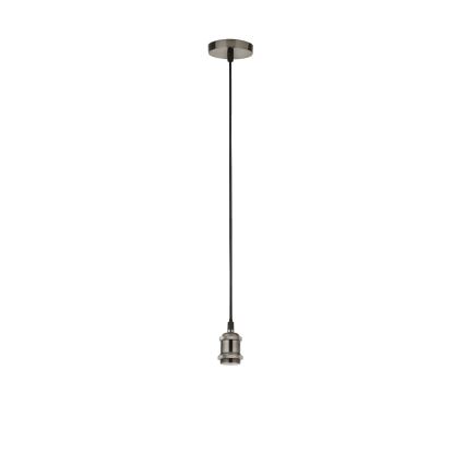Searchlight - Lampada a sospensione su cavo SUSPENSION 1xE27/60W/230V argento
