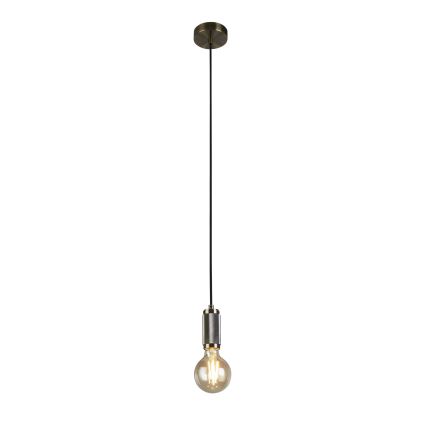 Searchlight - Lampada a sospensione con cavo di sospensione 1xE27/60W/230V in ottone