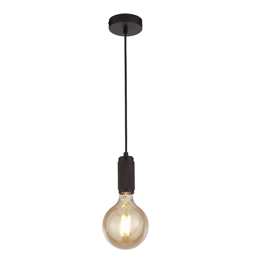 Searchlight - Lampada a sospensione con cavo SUSPENSION 1xE27/60W/230V nero