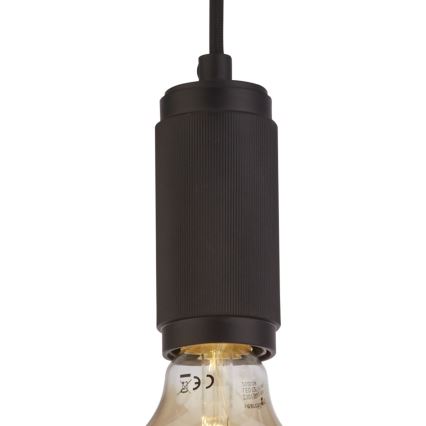 Searchlight - Lampada a sospensione con cavo SUSPENSION 1xE27/60W/230V nero