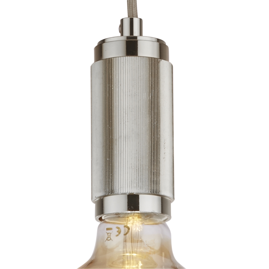 Searchlight - Lampada a sospensione con cavo SUSPENSION 1xE27/60W/230V Argento