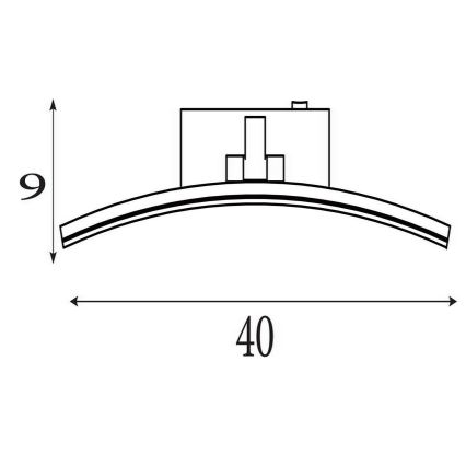 Searchlight - Lampada per quadri a LED SANTORINI LED/8,2W/230V argento