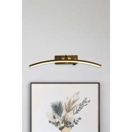 Searchlight - Lampada per quadri LED SANTORINI LED/11,03W/230V in ottone