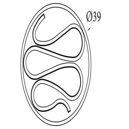 Searchlight - Plafoniera a LED dimmerabile ZENDISC LED/20W/230V 3000K Ø 39 cm