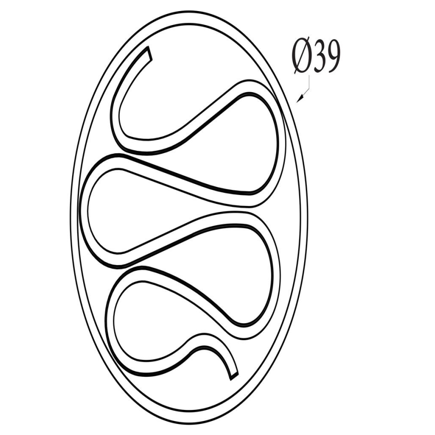 Searchlight - Plafoniera a LED dimmerabile ZENDISC LED/20W/230V 3000K Ø 39 cm