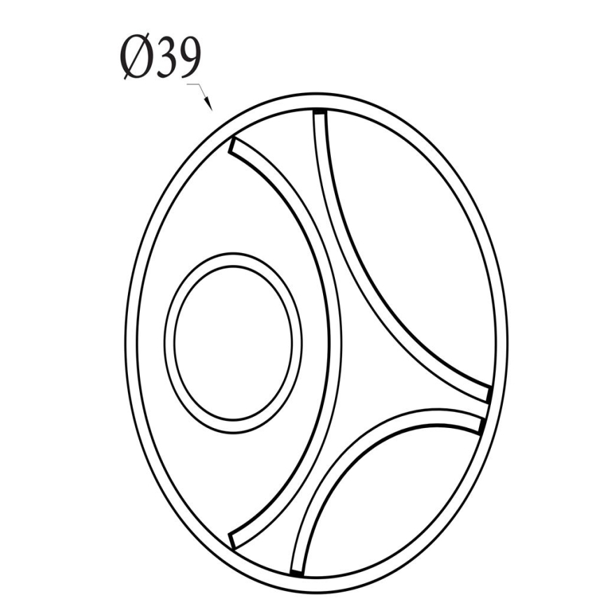 Searchlight - Plafoniera dimmerabile a LED ZENDISC LED/20W/230V 3000K Ø 39 cm