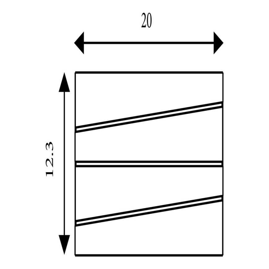 Searchlight - Lampada da parete LED SECTION LED/18W/230V dorata