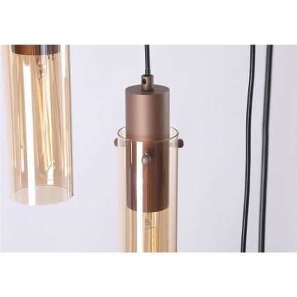 Searchlight - SWEDEN Lampadario sospeso con cavo 8x E27/60W/230V