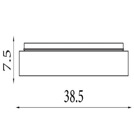 Searchlight - Plafoniera a LED dimmerabile POLKA LED/24W/230V + LED/6W Ø 38,5 cm nero
