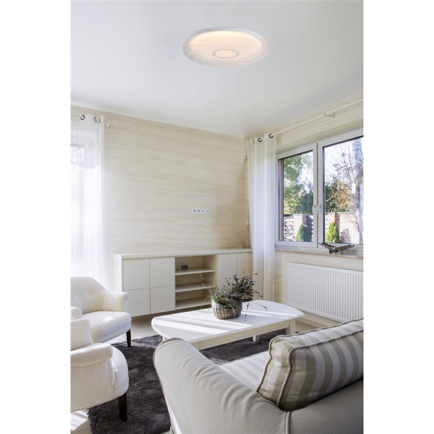 Searchlight - Plafoniera LED da soffitto AURA LED/24W/230V ø 38,5 cm bianca