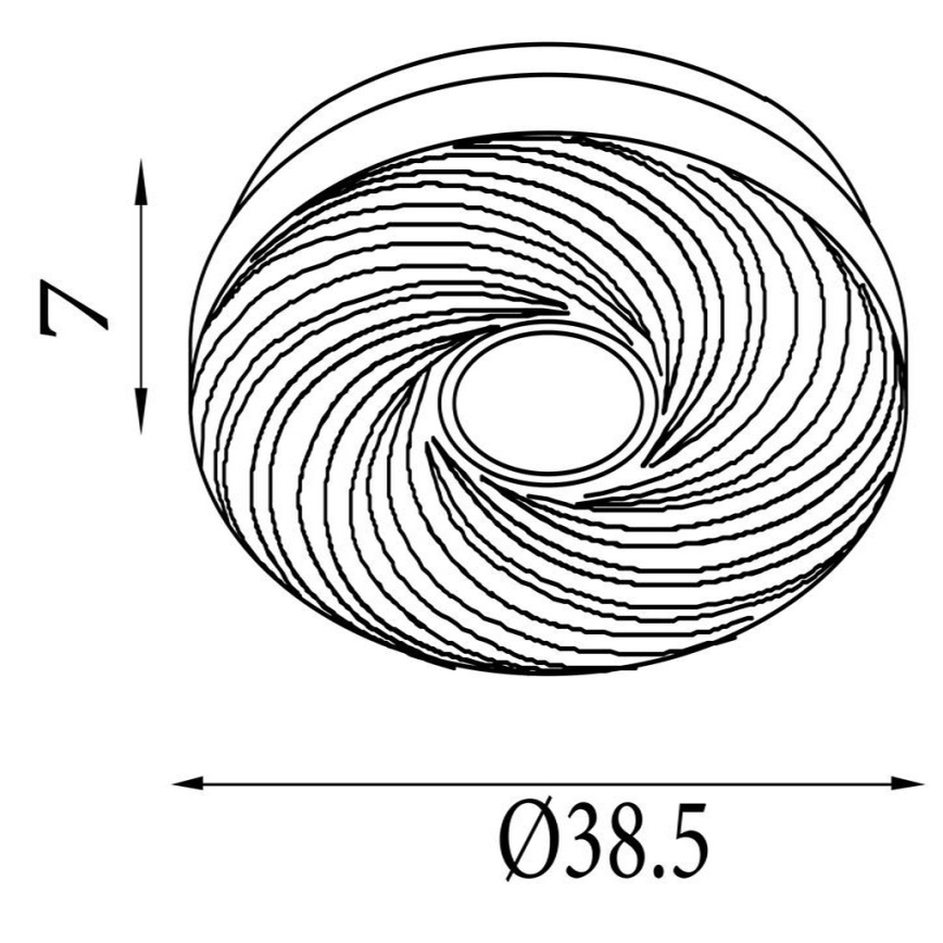 Searchlight - Plafoniera LED da soffitto AURA LED/24W/230V ø 38,5 cm bianca