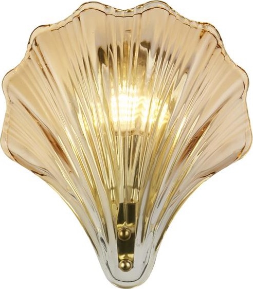 Searchlight - Applique da parete SHELL 1xG9/7W/230V fumé