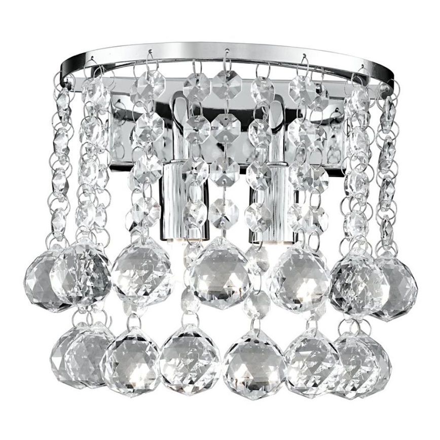 Searchlight - Applique di cristallo HANNA 2xG9/33W/230V