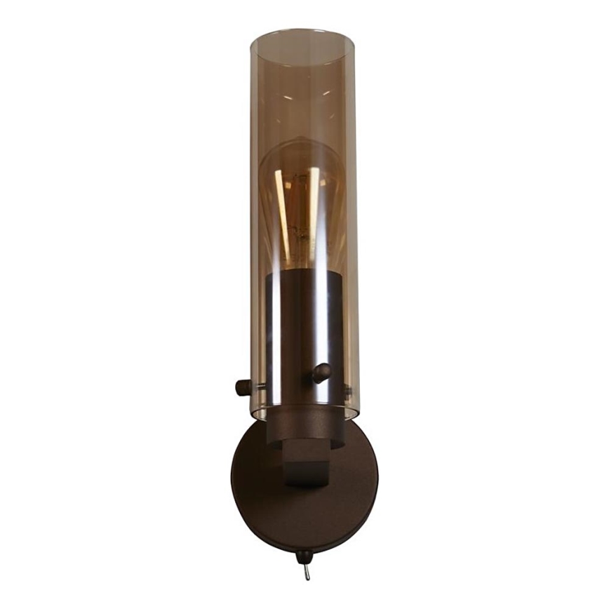 Searchlight - Applique SWEDEN 1xE27/60W/230V Brown/Smoked