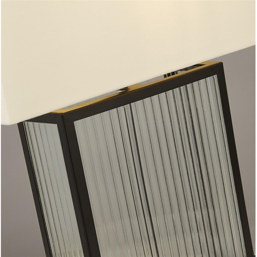 Searchlight - Lampada da tavolo CLARENDON 1xE27/60W/230V nero
