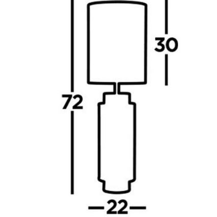 Searchlight - Lampada da tavolo FLASK 1xE27/60W/230V verde