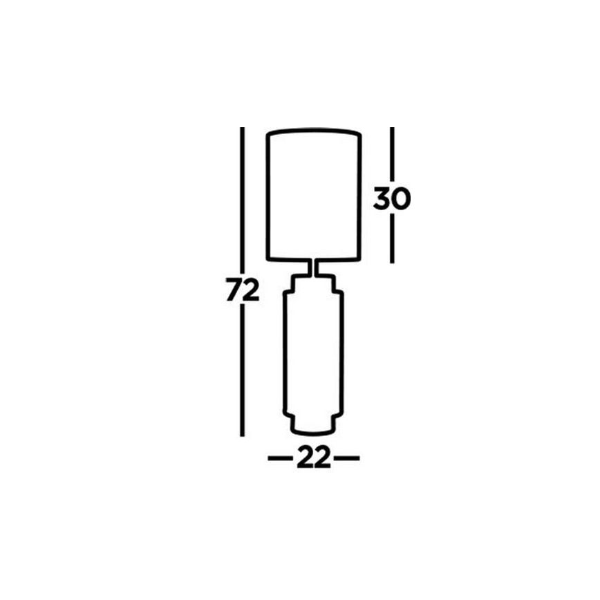Searchlight - Lampada da tavolo FLASK 1xE27/60W/230V beige