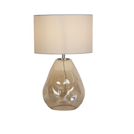 Searchlight - Lampada da tavolo DEVON 1xE27/60W/230V Grigio/Fumé