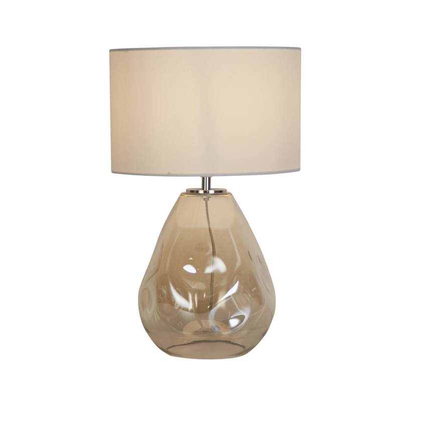 Searchlight - Lampada da tavolo DEVON 1xE27/60W/230V Grigio/Fumé