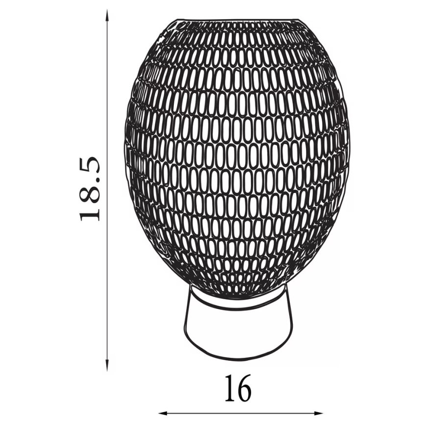 Searchlight - Lampada da tavolo LED MILA LED/0,6W/3xAAA marrone