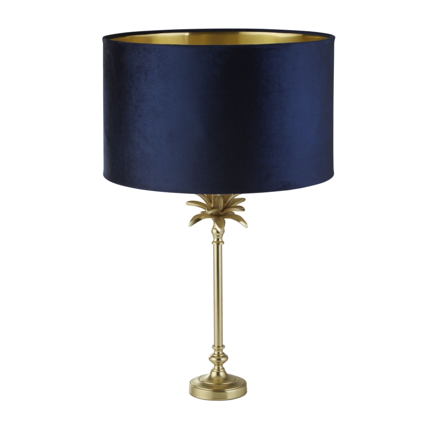 Searchlight - Lampada da tavolo PALM 1xE27/10W/230V blu/oro