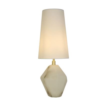 Searchlight - Lampada da tavolo APEX 1xE27/60W/230V Bianco/Grigio
