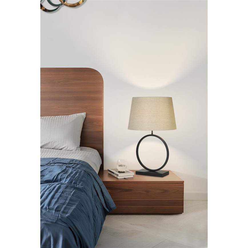 Searchlight - Lampada da tavolo ELEGANT 1xE27/60W/230V crema