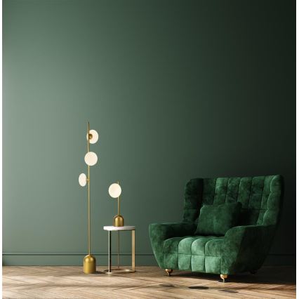 Searchlight - Lampada con piedistallo PEBBLE 3xG9/33W/230V ottone