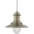 Searchlight - FISHERMAN lampada a sospensione con cavo 1xE27/60W/230V ottone