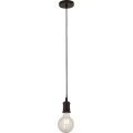 Searchlight - Lampada a sospensione con cavo 1xE27/60W/230V, nera
