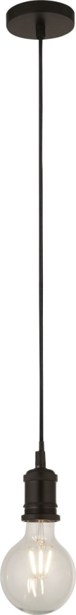 Searchlight - Lampada a sospensione con cavo 1xE27/60W/230V, nera