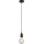 Searchlight - Lampada a sospensione con cavo 1xE27/60W/230V, nera