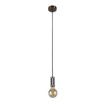 Searchlight - Lampada a sospensione con cavo di sospensione 1xE27/60W/230V in ottone