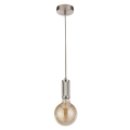 Searchlight - Lampada a sospensione con cavo SUSPENSION 1xE27/60W/230V Argento