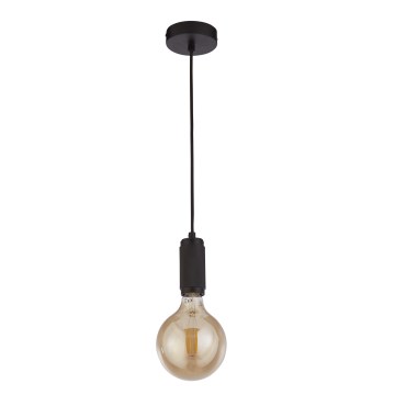 Searchlight - Lampada a sospensione con cavo SUSPENSION 1xE27/60W/230V nero