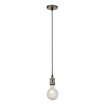 Searchlight - Lampada a sospensione su cavo SUSPENSION 1xE27/60W/230V argento