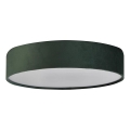 Searchlight - Lampada da soffitto DRUM 3xE27/60W/230V Verde